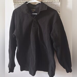 Filson Mens Long Sleeve Thick Polo Collared Sweater Size Medium